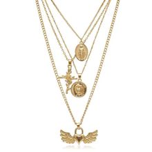 Многослойное колье "Окрыленное сердце" (арт. 81142-4)