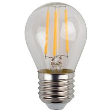 ЭРА Лампа светодиодная филаментная ЭРА E27 11W 2700K прозрачная F-LED P45-11w-827-E27 Б0047013 ID - 255611