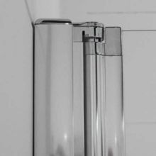 Душевой уголок Cezares Elena ASH1 (90x100) (левый) текстурное стекло