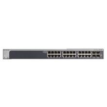 Коммутатор netgear xs728t-100nes управляемый 19u 24x10gbase-t netgear