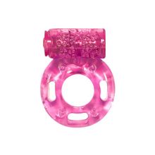 Розовое эрекционное кольцо с вибрацией Rings Axle-pin Розовый