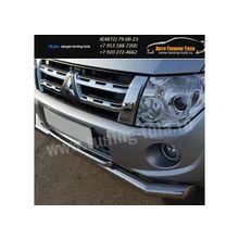 Защита бампера d76 42 двойная Митсубиши Pajero 4 2012+   арт.593-1