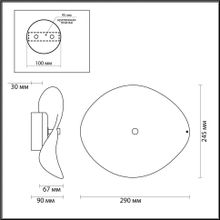 Настенный светильник  ODEON LIGHT EXCLUSIVE 4858 5WL FLUENT