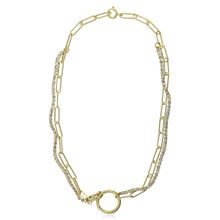 Многослойное колье под золото (арт. 83414-21)