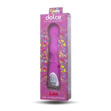 ToyFa Ярко-розовый вибратор Dolce Leo - 16,5 см. (ярко-розовый)