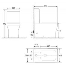 Чаша унитаза безободкового, полное примыкание к стене, P-trap BelBagno ROMANO BB248CPR-P