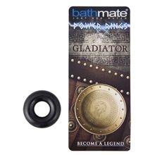 Чёрное эрекционное кольцо Gladiator Черный