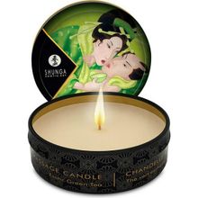 Shunga Массажная свеча Exotic Green Tea с ароматом зелёного чая - 30 мл.