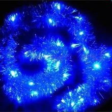 SHLights Гирлянда светодиодная Мишура синяя, 80 LED, для помещений, синий (LD080B-5-BTS)