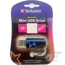 Verbatim USB Drive 32Gb Mini Neon Edition Blue 49389