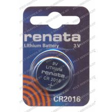 Батарейка Renata CR2016 (3V) блист-1
