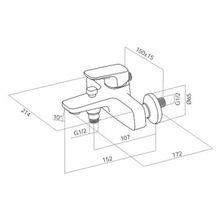 Am.Pm Смеситель Spirit F7010000 для ванны с душем