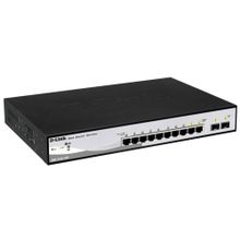 d-link dgs-1210-10p b1a, gigabit smart iii switch, 8x10 100 1000base-t poe, 2xcombo 1000base-t minigbic (sfp) (dgs-1210-10p)