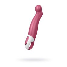 Satisfyer Вибратор Satisfyer Vibes Petting Hippo с загнутым кончиком - 22,9 см.