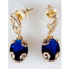 Серьги со шпинелью "Лагуна"