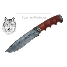 Нож Волк (дамасская сталь - ручная ковка)