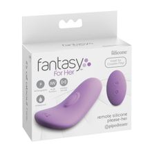 Pipedream Фиолетовый компактный вибростимулятор Remote Silicone Please-Her