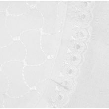 Трон Плюс для крещения вышитая кокетка, шитье белая