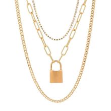 Многослойное колье "Замок" (арт. 83267-9)