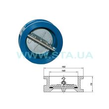 Клапан обратный межфланцевый  2-створ. 125мм РУ 16