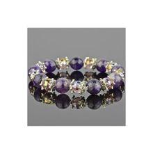 Бусики-Колечки Браслет Аметист, хрусталь "Джессика" арт.бП2746