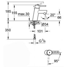 Смеситель Grohe Concetto 2338510E для раковины