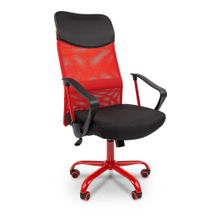 Кресло компьютерное Chairman 610 черный красный