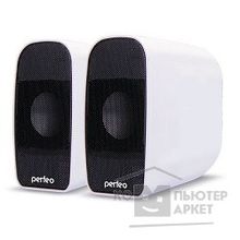 Perfeo колонки "Rondo" 2.0, мощность 2х3 Вт RMS , белые, USB PF-053