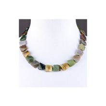 Бусики-Колечки Бусы Яшма "Греция" арт.П4324