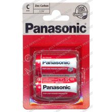 Батарейка Panasonic R14 (C) (1,5V) блист-2
