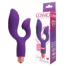 Вибромассажер для точки G Cosmo фиолетовый 16 см