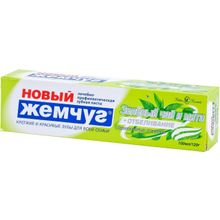 Новый Жемчуг Зеленый Чай и Мята+Отбеливание 100 мл
