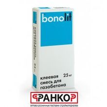 Клей по газабетону Bonolit с ПДМ для тонкошовной кладки 25 кг