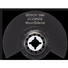 Bosch Биметаллический сегментированный пильный диск Bosch ACZ 85 EB по дереву и металлу, 85 мм для PMF (2609256943 , 2.609.256.943)
