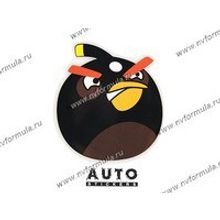 Наклейка Angry Birds черная 12,5x14,5