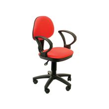 Бюрократ (BURO) Кресло офисное CH-318AXN ткань красная 15-04