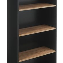 Стеллаж Лофт, 600х1810х210, Черный Дуб крафт золотой