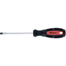 Отвертка Anti-Slip, SL5,0 х 100 мм, CrV, двухкомп. рукоятка   MATRIX
