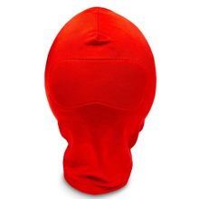 Закрытый красный шлем-маска без прорезей Красный