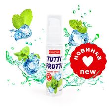 Гель-смазка Tutti-frutti со вкусом сладкой мяты - 30 гр. (184980)