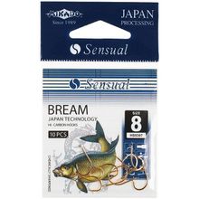 Крючки Mikado SENSUAL - BREAM № 8 G (с лопаткой) ( 10 шт.)