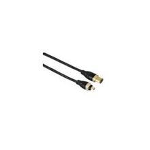 Кабель FireWire 4p 6p (m-m) HAMA (H-45031) 2.0 м, позолоченные контакты, High Quality, черный