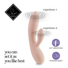 FeelzToys Бежевый вибратор-кролик Lea Rabbit Vibrator - 20,2 см. (бежевый)