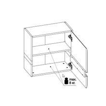 ПМ: Анрэкс Шкаф навесной Линате 3