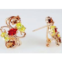 Серьги с mix фианитом "Симфония"