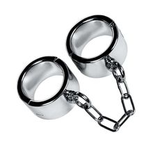 Серебристые широкие наручники Metal Серебристый