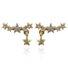 Серьги-каффы "Звёзды", Swarovski Crystal Shik (арт. 76309-89)