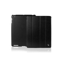 Кожаный чехол JisonCase Smart Leather Case Black (Чёрный цвет) для iPad 2 iPad 3 iPad 4