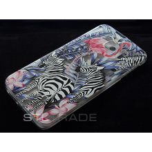 Накладка Art Case для Samsung S6 Edge + защитная пленка, Jungle Зебры, Deppa