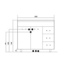 Mixline Мебель для ванной Этьен 80 R